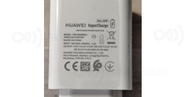 Chargeur Mural Huawei 40W SuperCharge - Référence HW-100400E01 - Neuf Sous Blister